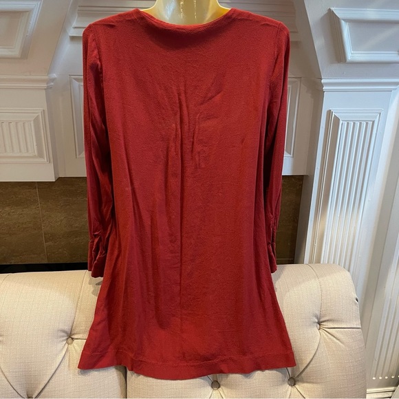 MADEWELL Size S Brick Red Shirt Dress - Picture 2 of 8